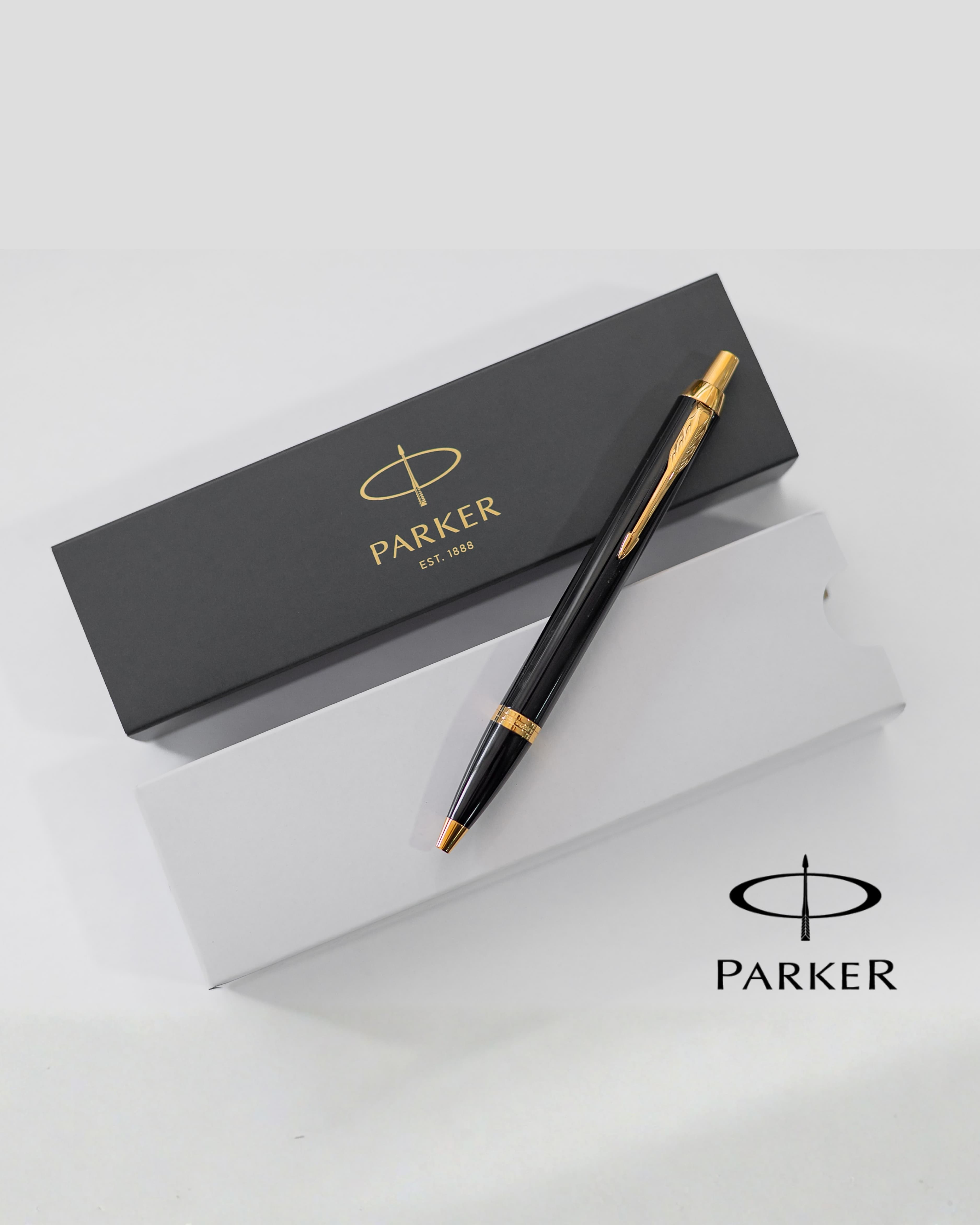 Parker IM Black Gold Trim Ballpoint Pen — photo 2
