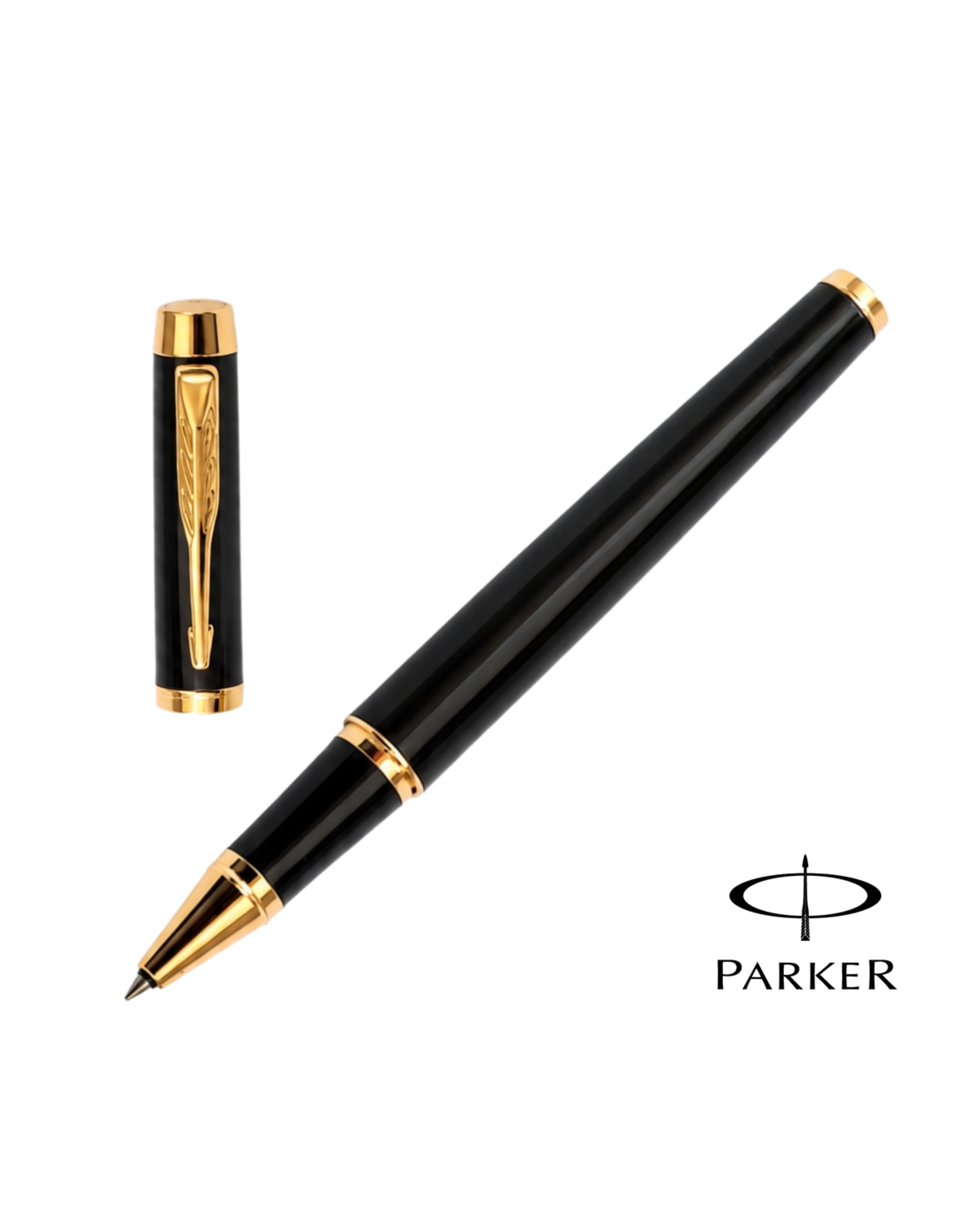 Parker IM Black Gold Trim Rollerball Pen — photo 1