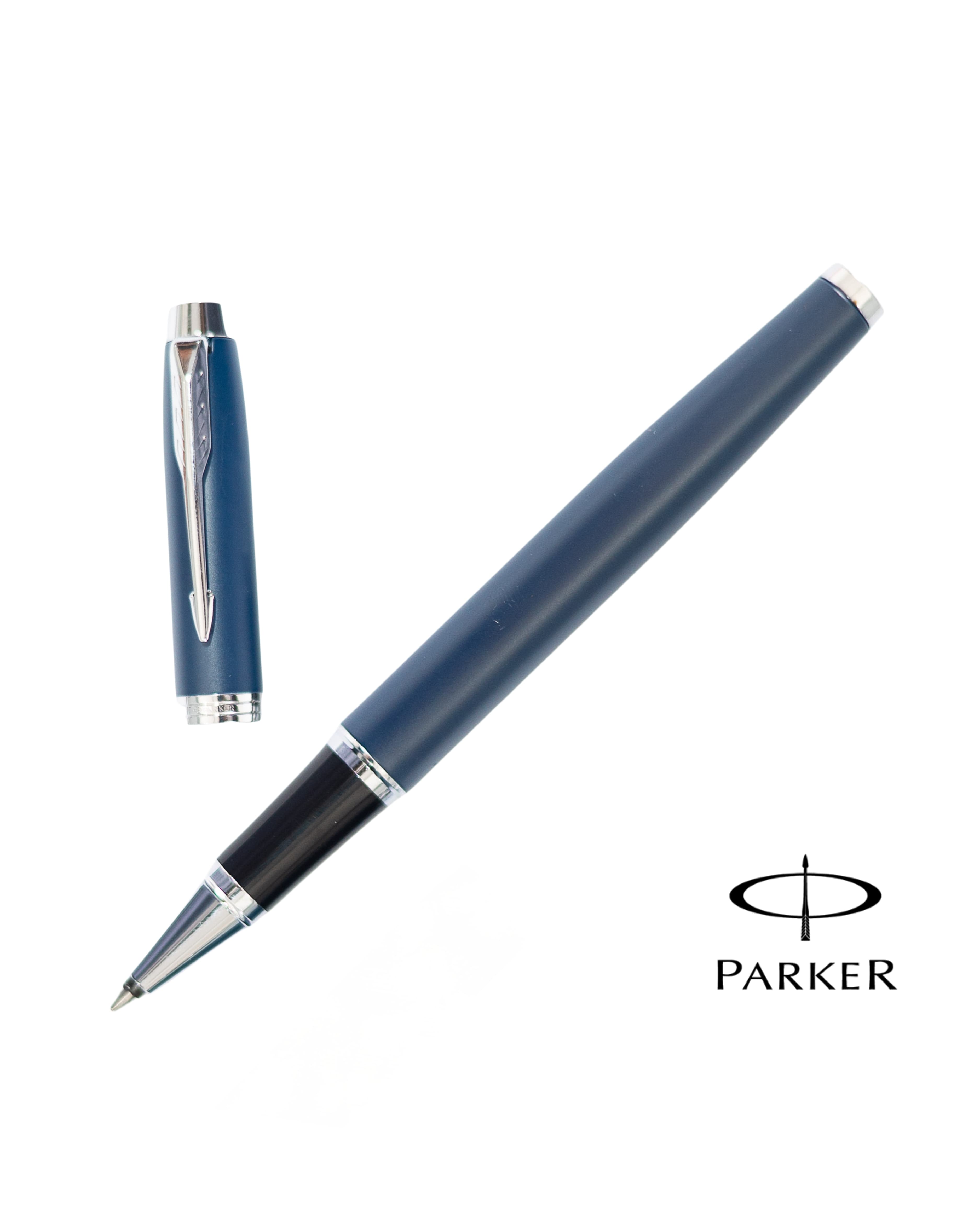 Parker IM Blue Chrome Trim Rollerball Pen — photo 1
