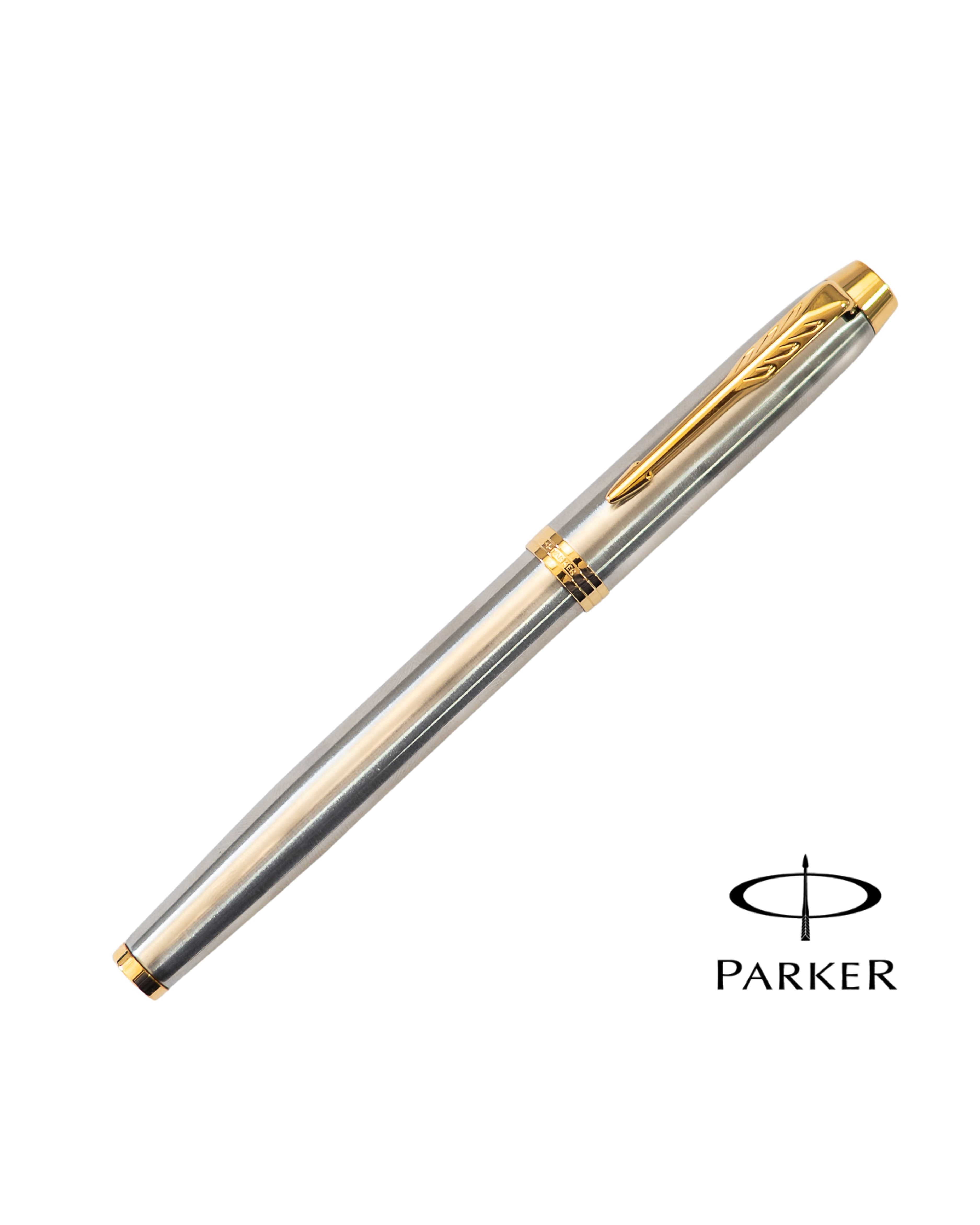 Parker IM Brush Metal Gold Trim Fountain Pen — photo 2