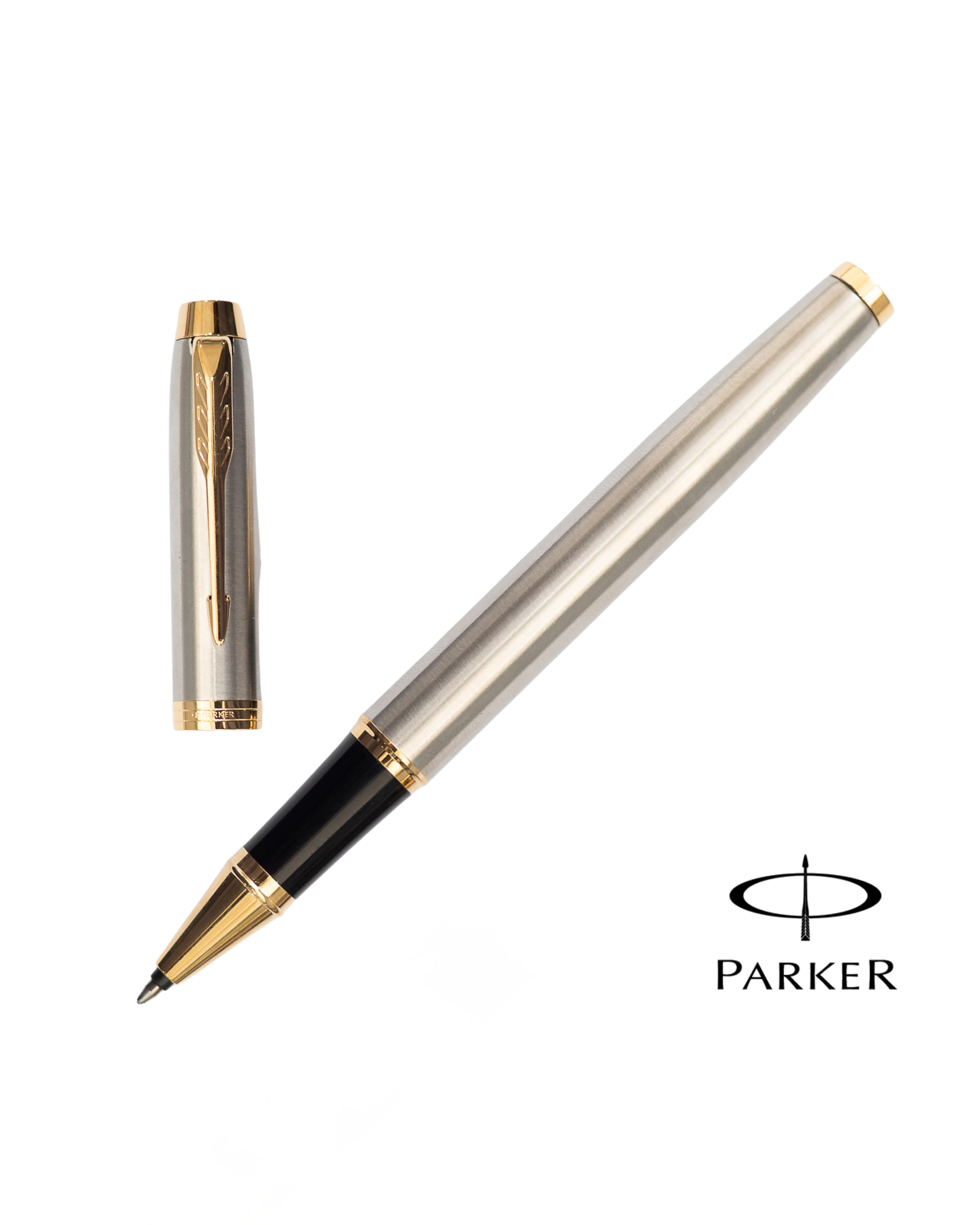 Parker IM Brush Gold Trim Rollerball Pen — photo 1