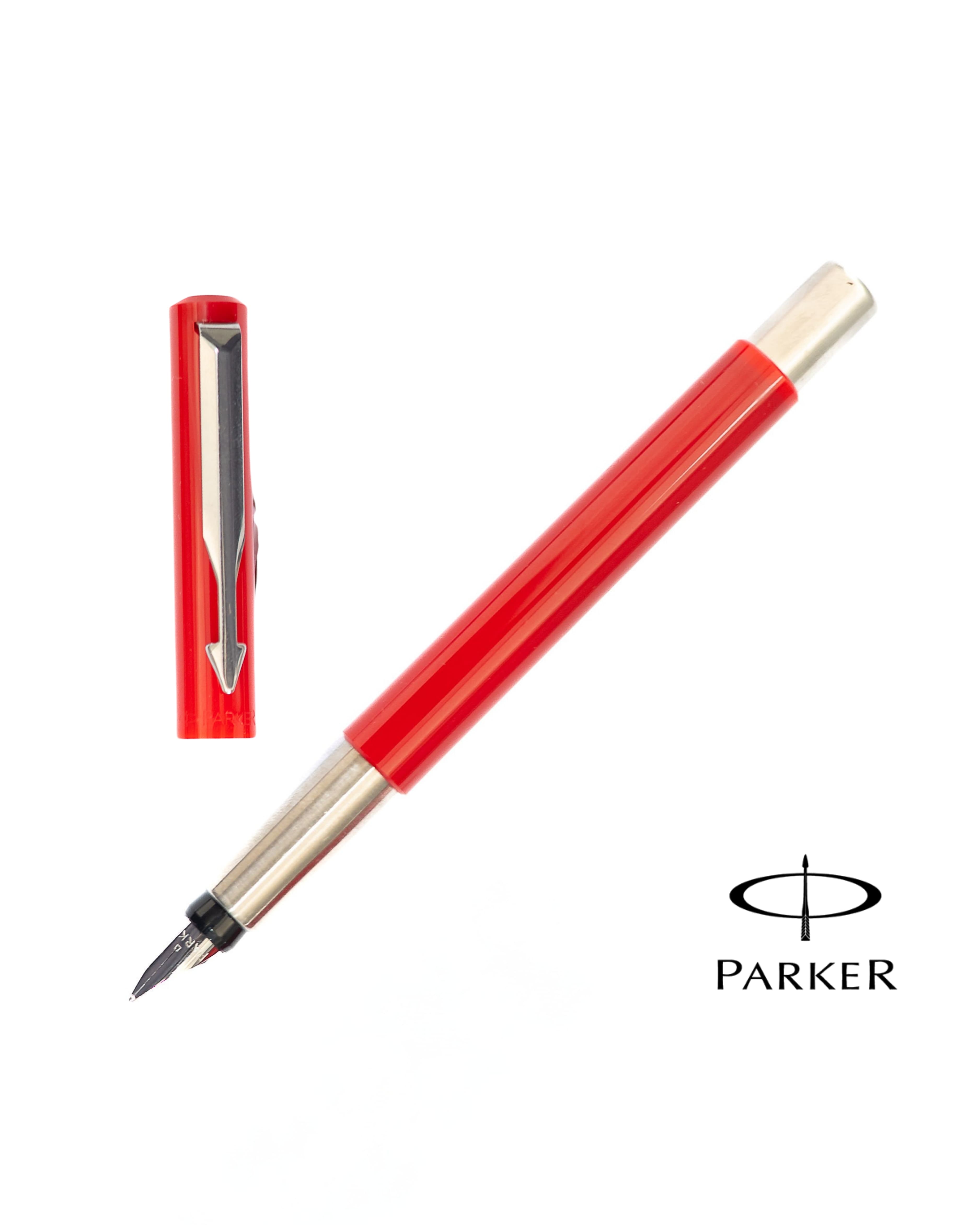 Parker VECTOR Chrome Trim Red Fountain Pen — photo 1