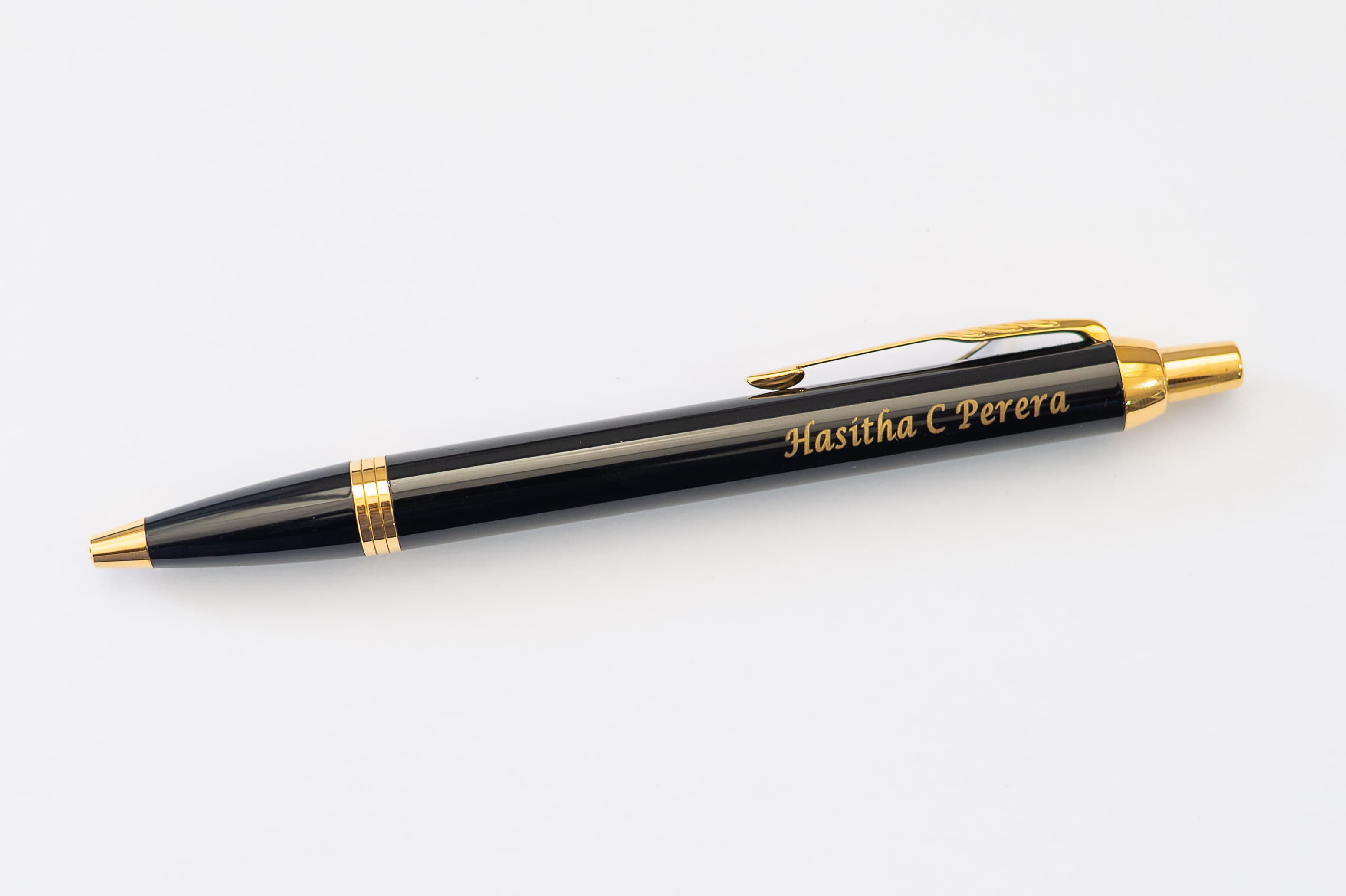 Engraved pen sample — Hasitha C Perera